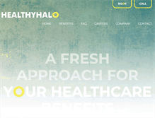 Tablet Screenshot of healthyhalo.com
